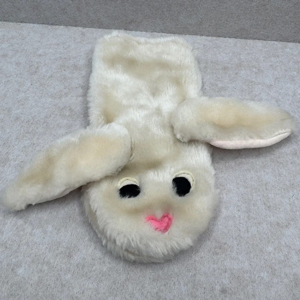 Vintage 1970s Russ Berrie Plush Hand Puppets Lot Allie Gator‎ Dog Cow Bunny 7pc